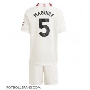 Manchester United Harry Maguire #5 Replika Tredje Tröja Barn 2023-24 Kortärmad (+ Korta byxor)